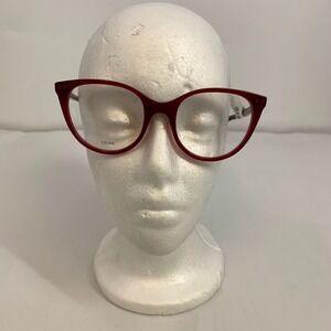 CELINE Paris Eyeglasses Frames Burgundy Cat Eye CL50068I 069‎ 52-20-145 Women